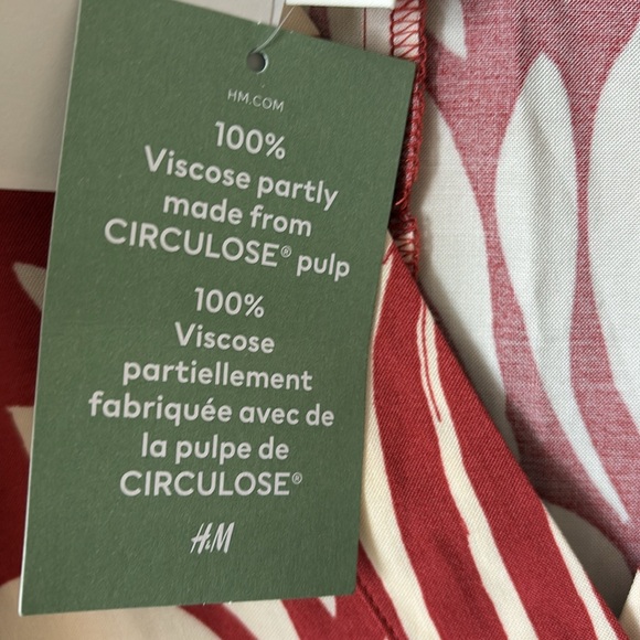 NWT H & M Flowy Viscose Rayon Loose Comfortable Style Dress - Picture 5 of 7